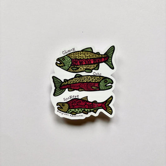 Salmon Sticker/Magnet