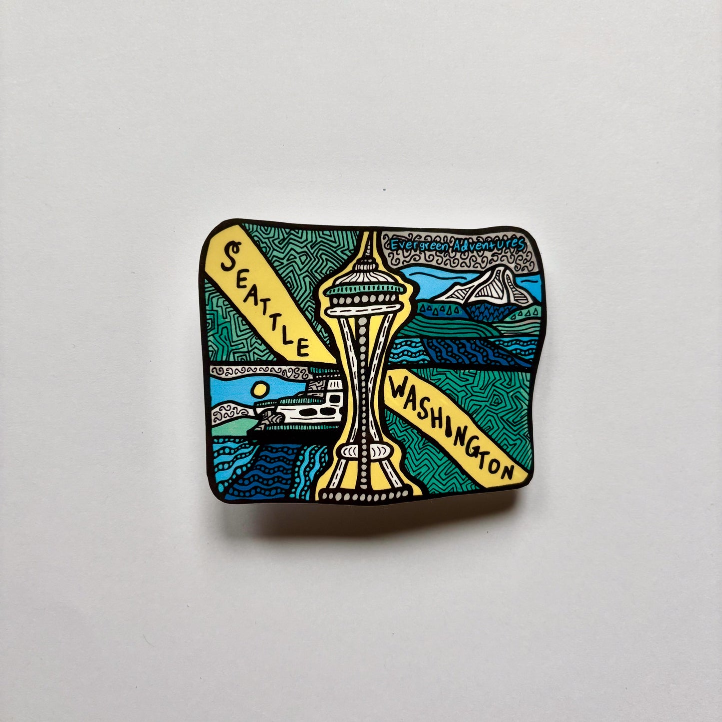 Seattle Collage Sticker/Magnet