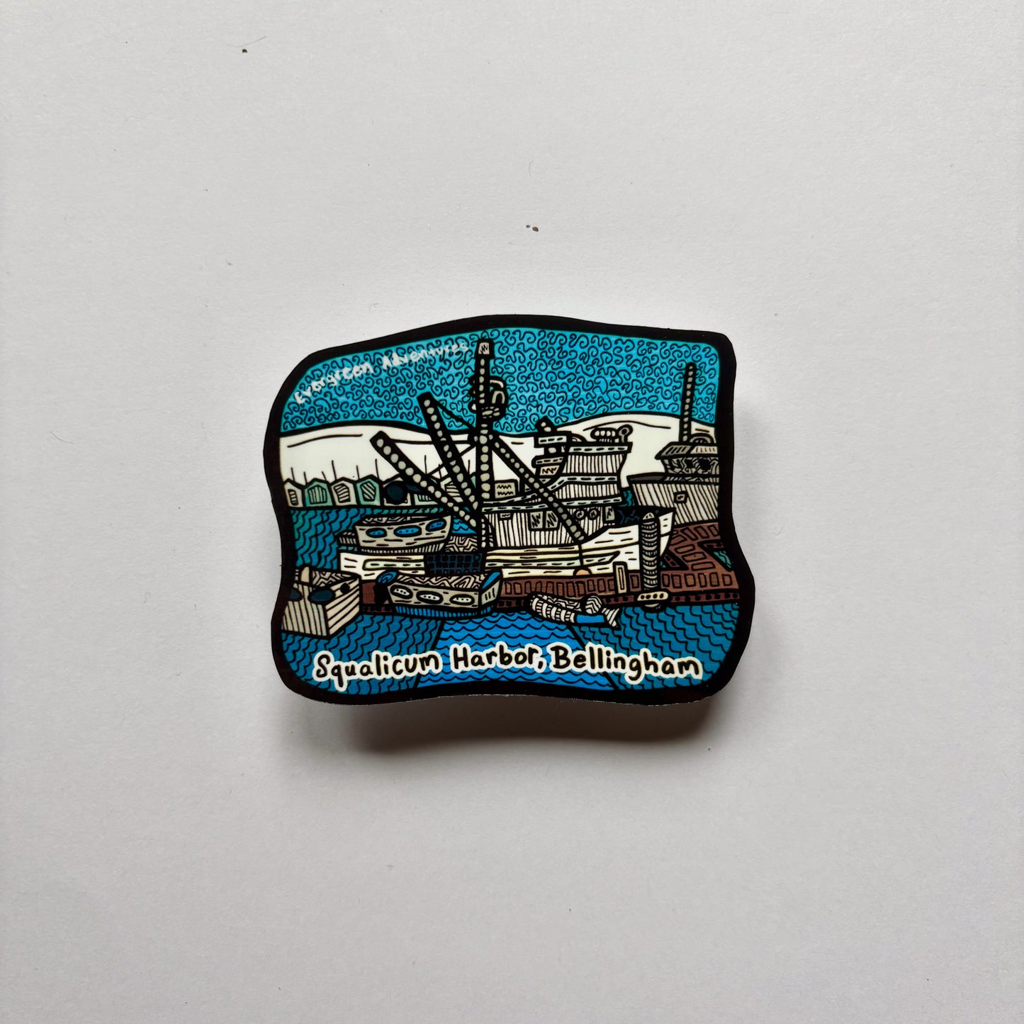 Squalicum Harbor Sticker/Magnet