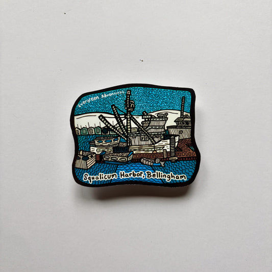 Squalicum Harbor Sticker/Magnet