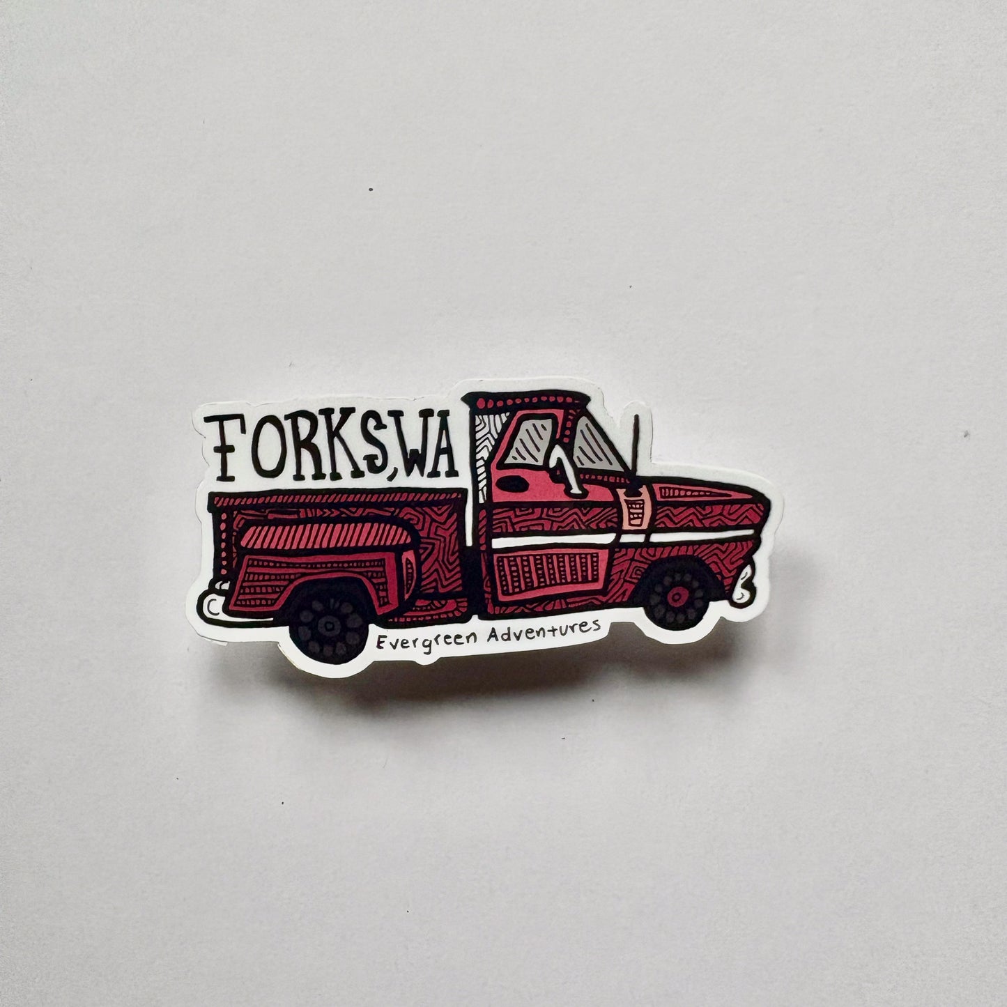 Forks Truck Sticker/Magnet