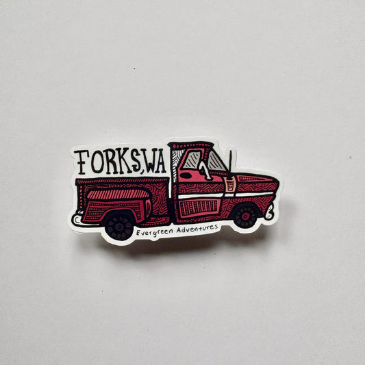 Forks Truck Sticker/Magnet