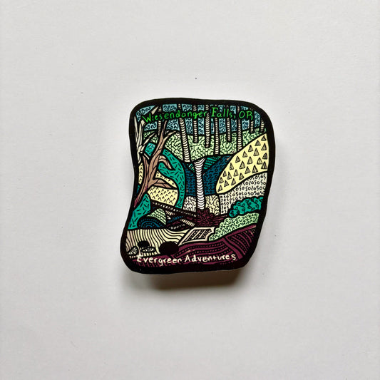 Wizendanger Falls Sticker/Magnet