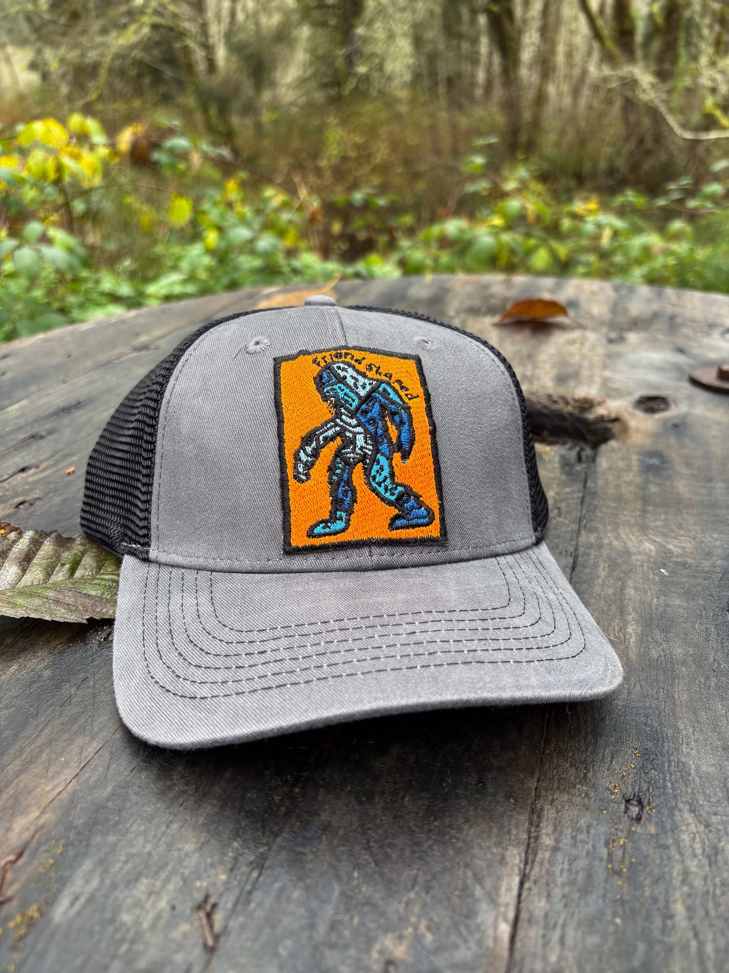 Sasquatch friend shaped - Adams truckers cap