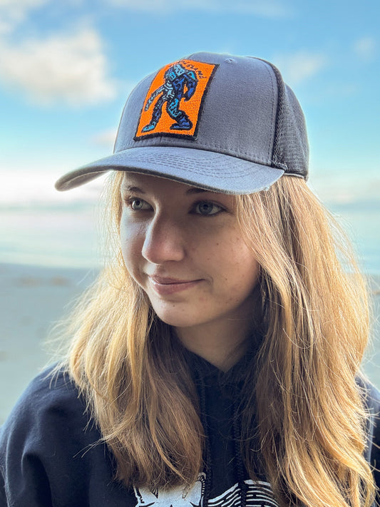 Sasquatch friend shaped - Adams truckers cap