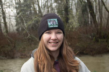 Raccoon - Port & Company Rib Knit Cuff Beanie