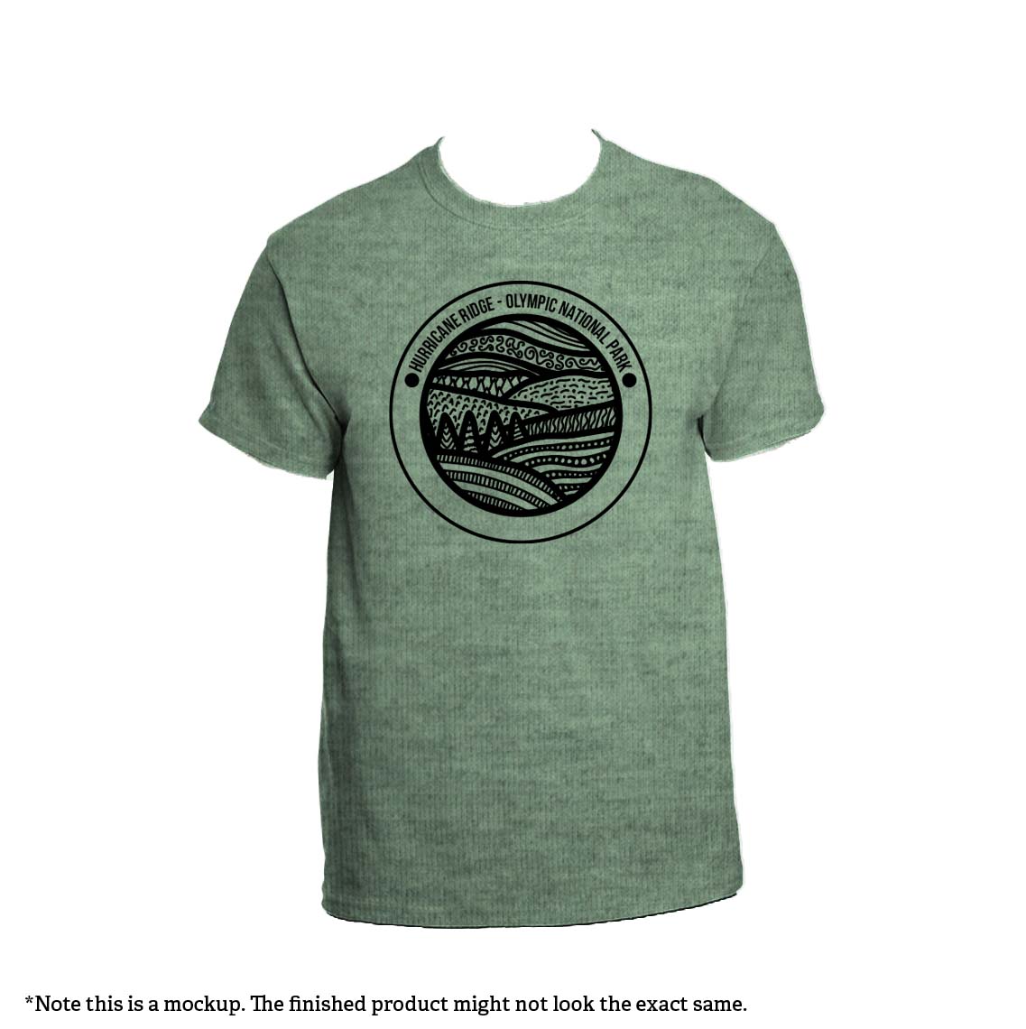 Hurricane Ridge - Gildan Cotton Tshirt Wholesale