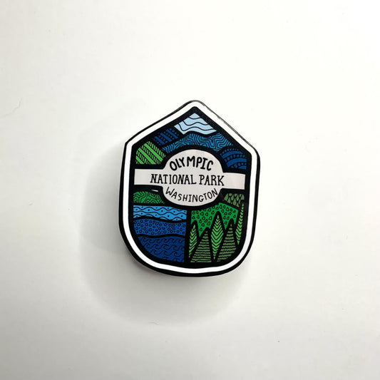 Olympic National Park Badge - Waterproof Vinyl Sticker Wholesale