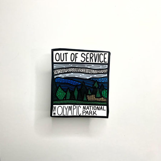 Out of Service Olympic National Park - Waterproof Vinyl Sticker Wholesale
