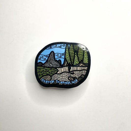 Ozette Triangle Sticker/Magnet