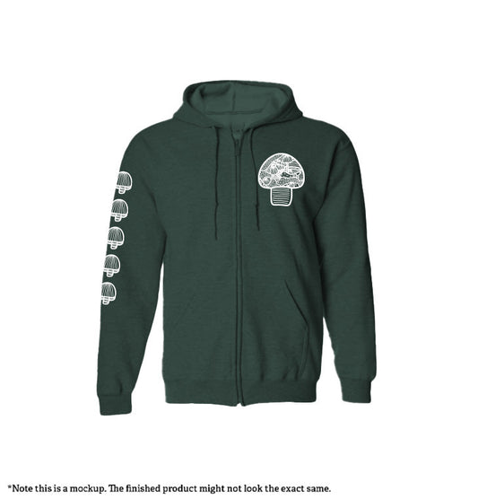 Mushroom - Port & Company Zip Up Hoodie Wholesale