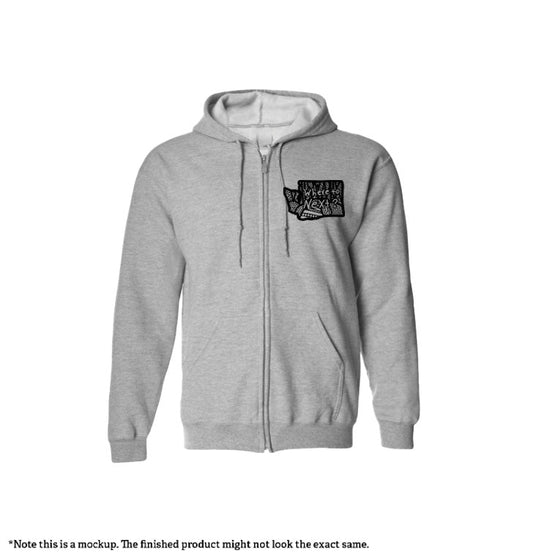 Where To Next - Port & Company Zip Up Hoodie Wholesale